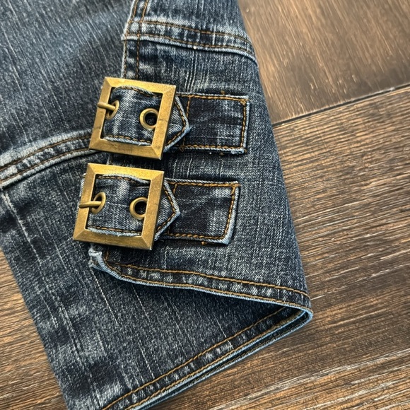 BLUE ASPHALT BLUE DENIM CROPPED JEANS SIZE 9 - Picture 6 of 6